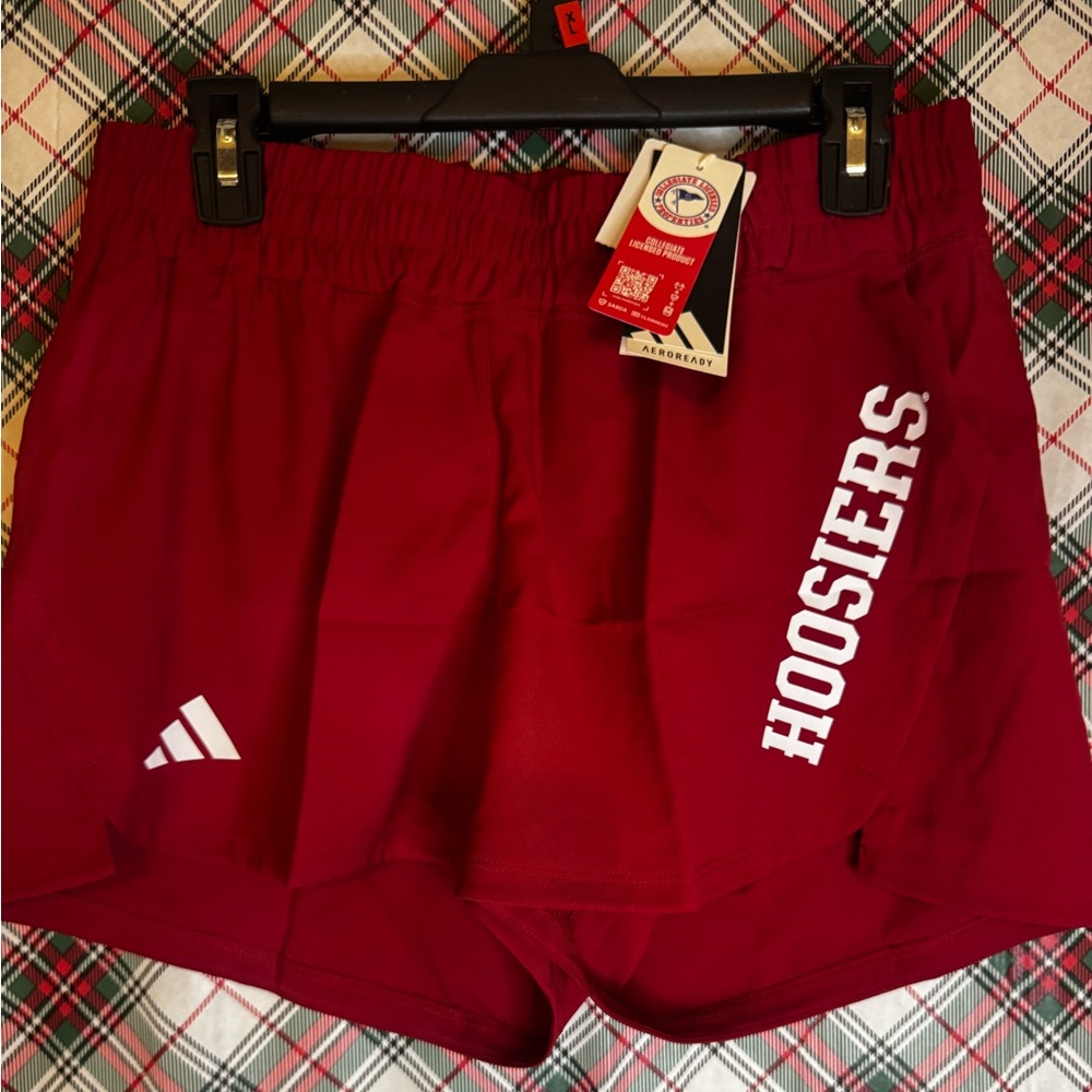 Adidas Women's Hoosiers Burgundy Shorts